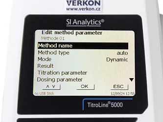 Automatický titrátor SI Analytics TitroLine 5000, typ 20/M2, displej