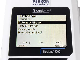 Automatický titrátor SI Analytics TitroLine 5000, typ 20/M2, displej