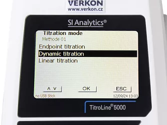Automatický titrátor SI Analytics TitroLine 5000, typ 20/M2, displej