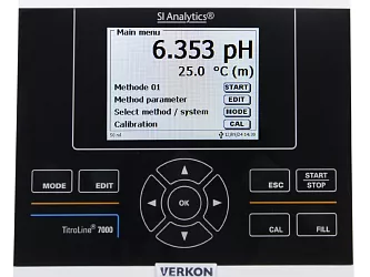 Automatický titrátor SI Analytics TitroLine 7000, typ 50/M1, displej