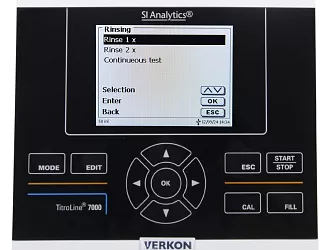 Automatický titrátor SI Analytics TitroLine 7000, typ 50/M1, displej
