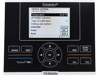 Automatický titrátor SI Analytics TitroLine 7000, typ 50/M1, displej