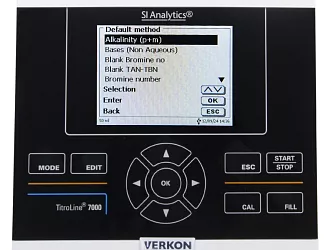Automatický titrátor SI Analytics TitroLine 7000, typ 50/M1, displej