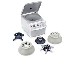 Centrifuga Frontier 5706P je kompatibilní s pěti rotory. Centrifugu lze objednat v cenově zvýhodněné sadě s rotorem, nebo bez rotoru.