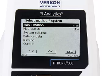 Digitální byreta SI Analytics TITRONIC 300/20 M2, displej