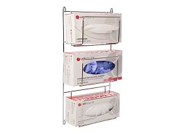 Držák na jednorázové rukavice, nerezový