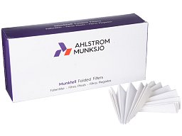 Filtrační papír pro kvalitativní analýzu, kruhové výseky skládané, Munktell Ahlstrom
