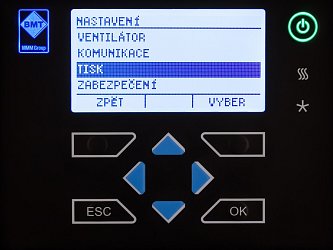 ECO line: náhled menu.