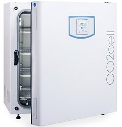 CO2CELL 190 Comfort. Vnitřní komora z nerez oceli (AISI 316), úprava proti vysychání, dobře utěsněné vnitřní skleněné dveře, HEPA filtr na přívodním potrubí CO2, 25mm přístupový port na zadní straně přístroje, hlavní vypínač ON/OFF.