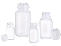 Láhev širokohrdlá se šroubovým uzávěrem se závitem GL, PE