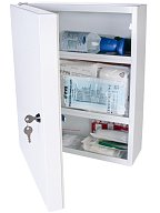 Lékárnička CHEMIE, uzamykatelná, nástěnná, kovová