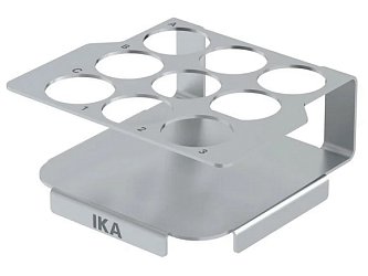 Stojan na nástavec TW.IX pro 9 nádobek o průměru 28 mm, rozměry (š x v x h) 99 x 47,5 x 101 mm.
