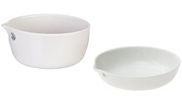 Miska žíhací porcelánová, s výlevkou