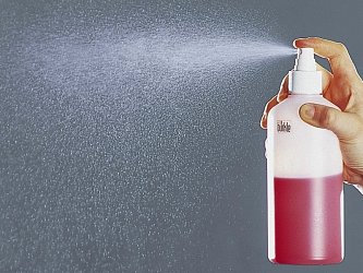 Ruční rozprašovače pro rozstřik malého množství kapaliny. Objem 20, 50, 100 a 250 ml.