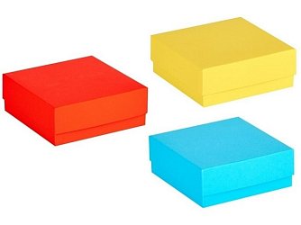 Barevné papírové kryoboxy jsou vhodné pro skladování kryozkumavek při teplotách až -80 °C.