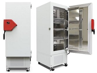 Hlubokomrazicí box Binder UF V 350 pro spolehlivé skladování citlivých vzorků při teplotách až -90 °C je speciálně konstruovaný pro laboratoře s nedostatkem místa.