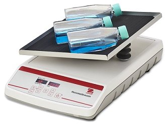 3 typy třepaček Ohaus série Rocking Shakers s houpavým pohybem jsou vhodné pro homogenní míchání směsí v kultivačních nádobách, Petriho miskách nebo ve zkumavkách.