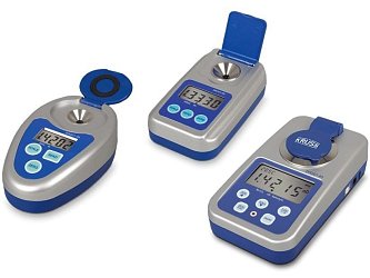 Ruční digitální refraktometry Krüss série DR s automatickou teplotní kompenzací jsou vhodné pro měření indexu lomu a koncentrace cukrů jak v terénu, tak v laboratoři. Poskytují rychlé a přesné výsledky.