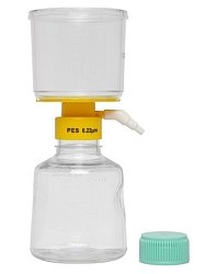 Sterilní plastové zařízení Labsolute pro vakuovou filtraci – jedná se o filtrační nálevku s víčkem a olivkou pro připojení vakua a sběrnou láhev na filtrát, součástí nálevky je membránový filtr s velikostí pórů 0,22 nebo 0,45 μm.