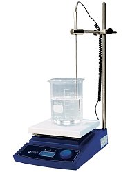 Série MSH-D nabízí 2 modely magnetických míchaček s velmi dobrou magnetickou přilnavostí a kapacitou 20 l (H2O). Otáčky, teplota i čas se nastavují pomocí otočného knoflíku s možností kontroly na LCD displeji.