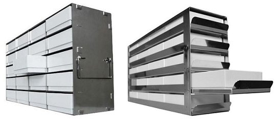 Stojany na kryoboxy jsou volitelným příslušenstvím pro hlubokomrazicí boxy Binder UF V. Vybírat můžete ze 3 základních typů: hliníkového s bočním vkládáním, nerezového s bočním vkládáním, nebo nerezového s výsuvem.