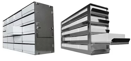Stojany na kryoboxy jsou volitelným příslušenstvím pro hlubokomrazicí boxy Binder UF V. Vybírat můžete ze 3 základních typů: hliníkového s bočním vkládáním, nerezového s bočním vkládáním, nebo nerezového s výsuvem.