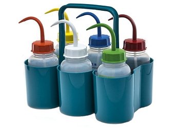 Nosiče na láhve jsou oblíbeným pomocníkem v každé laboratoři. Vybrat si můžete ze 6 různých variant.