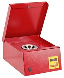 Centrifuga Funke Gerber Nova Safety se používá pro stanovení tuků podle Dr. N. Gerbera a pro stanovení rozpustnosti sušeného mléka.