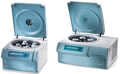 ROTINA 420 a 420R jsou vysokorychlostní odstředivky vhodné pro každodenní práci ve velkých laboratořích. Speciální cytologické příslušenství umožňuje zpracovat až 16 vzorků najednou. Centrifuga 420R navíc disponuje chlazením.