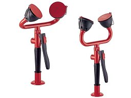 Oční sprcha se dvěma tryskami, montáž na stůl