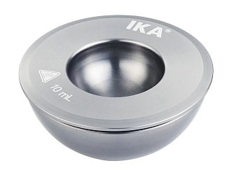 Vložka do bloku pro baňku s kulatým dnem o objemu 100 ml. Tato vložka umožňuje v tomto bloku použití baňky s kulatým dnem o objemu 10 ml s max. Ø 33,5 mm.