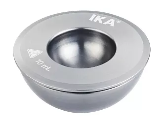 Vložka do bloku pro baňku s kulatým dnem o objemu 100 ml. Tato vložka umožňuje v tomto bloku použití baňky s kulatým dnem o objemu 10 ml s max. Ø 33,5 mm.