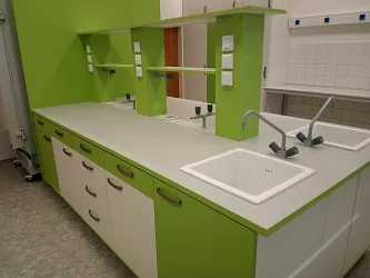Realizace laboratorního nábytku a digestoří: Ústav experimentální medicíny AV ČR Praha
