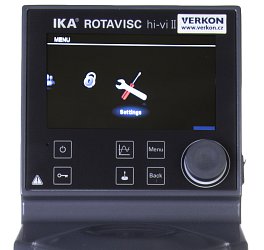 Rotační viskozimetr IKA Rotavisc hi-vi II Complete – ukázka menu