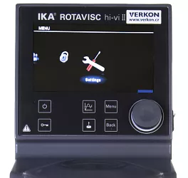 Rotační viskozimetr IKA Rotavisc hi-vi II Complete – ukázka menu