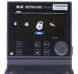 Rotační viskozimetr IKA Rotavisc hi-vi II Complete – ukázka menu