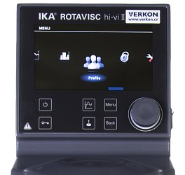 Rotační viskozimetr IKA Rotavisc hi-vi II Complete – ukázka menu
