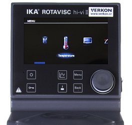 Rotační viskozimetr IKA Rotavisc hi-vi II Complete – ukázka menu