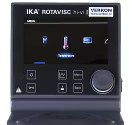 Rotační viskozimetr IKA Rotavisc hi-vi II Complete – ukázka menu