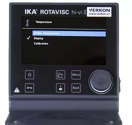 Rotační viskozimetr IKA Rotavisc hi-vi II Complete – ukázka menu