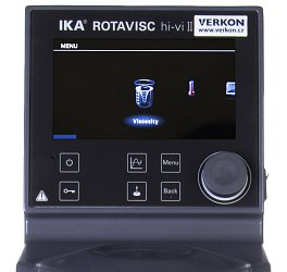 Rotační viskozimetr IKA Rotavisc hi-vi II Complete – ukázka menu