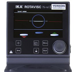 Rotační viskozimetr IKA Rotavisc hi-vi II Complete – ukázka menu