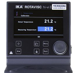 Rotační viskozimetr IKA Rotavisc hi-vi II Complete – ukázka menu
