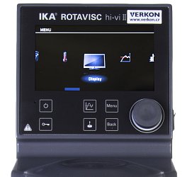 Rotační viskozimetr IKA Rotavisc hi-vi II Complete – ukázka menu