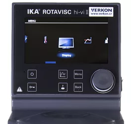 Rotační viskozimetr IKA Rotavisc hi-vi II Complete – ukázka menu
