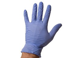 Rukavice nitrilové Sensitive, jednorázové, bez pudru