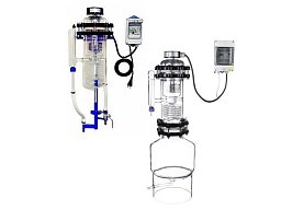 Skleněný destilační přístroj na vodu, výkon 3,5 – 4 l/h