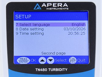 Turbidimetr Apera TN480 pro měření v souladu se zásadami GLP