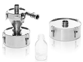 Ve standardní sběrné nádobě o objemu 900 ml lze v jednom pracovním cyklu rozmělnit až 300 ml vzorku. Při použití kazety s cyklónem jsou k dispozici sběrné nádoby o objemu až 4,5 litru.