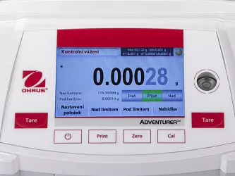 Váhy analytické Ohaus Adventurer Semi-Micro AX125DM s duálním režimem